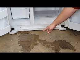 ge refrigerator leaking water on the