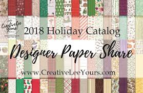 2018 Holiday Autumn Winter Catalog Designer Series Paper