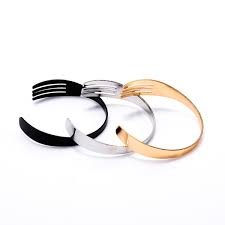 Creative Design Unisex Opening Adjustable Bangles Hand Accessories Fork Cuff Bracelets Fashion Personalized Bangles Rajasthani Bangles Bangle Size