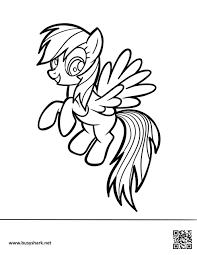 rainbow dash coloring page busy shark