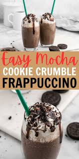 mocha cookie crumble frappuccino recipe