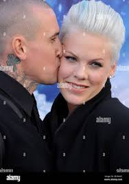 Carey Hart and Alecia Beth Moore aka Pink attends the world premiere of  Warner Bros 'Happy Feet 2' held at the Chinese Theatre in Los Angeles, CA,  USA