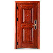 single leaf swing entrance steel door