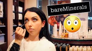 getting my makeup done at bare minerals
