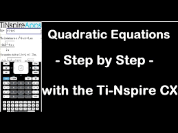 Quadratic Equation Solver Step By