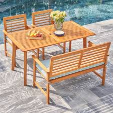 Person Outdoor Dining Set With Cushions