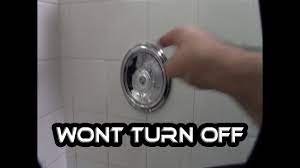 moen shower faucet will not turn off