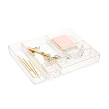 clear acrylic stackable drawer