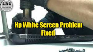 fix hp laptop white screen problem
