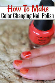diy color changing nail polish how to