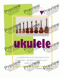 Ukulele Movable Chords Book Chart For Solo Instrument Ukulele Tab By Enea Acconciamessa Sheet Music Pdf File To Download
