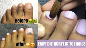 easy diy acrylic toenails trendy