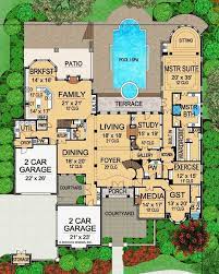 Mansion Floor Plan Luxury House Plans