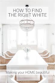 how to find the right white making