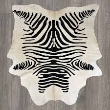 stenciled zebra black stripe on beige