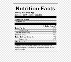 oolong green tea nutrition facts label