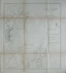 Details About Original 1863 Coast Survey Chart Map Rockland Harbor Vicinity Maine Lighthouse