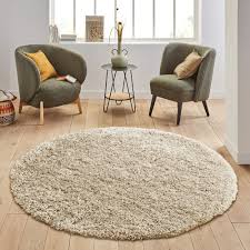 fluffy round area gy rugs circle