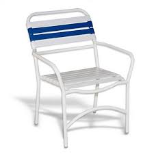 Strap Patio Stackable Dining Arm Chair