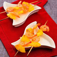 Recette Brochettes de crevettes à l'ananas (facile, rapide)