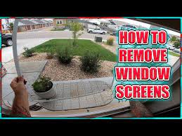 How To Remove Window Screens Single