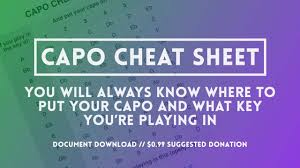 capos the capo cheat sheet you