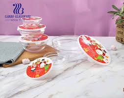Design 5pcs Glass Salad Bowl