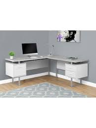 Keep in mind that your keyboard should be at a height allowing you to bend your elbows at 90º with arms. Monarch Specialties Corner Desk Graywhite Office Depot