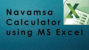 Navamsa Calculator Using Ms Excel