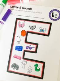 letter e crafts for preers