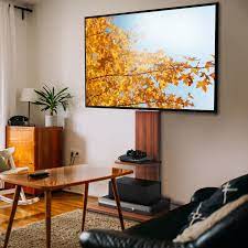 Luxury Wood Floor Tv Stand Cantilever