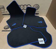 vw golf mk5 r32 front black blue carpet
