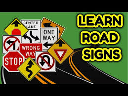 road signs to p your driving test