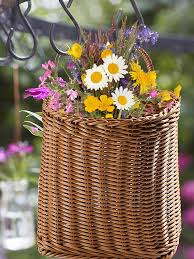 Hanging Woven Flower Storage Basket