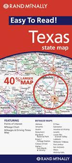 Texas State Map Rand Mcnally Maps Books Travel Guides