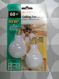 Sylvania 2 Pack 60 Watt Candelabra Ceiling Fan Light Bulbs For Sale Online Ebay