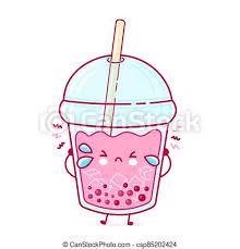 9 popular bubble tea flavors to try if you're a boba noob. Cute Sad Funny Bubble Tea Cup Vector Flat Line Cartoon Kawaii Character Illustration Icon Isolated On White Background Canstock