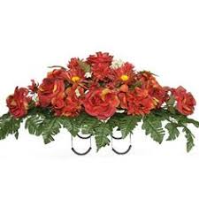 The best way to ensure that the your loved one's grave site looks at its absolute best, these silk cemetery flowers and wreaths are all you need to display your love for a long. 15 Headstone Decorations Ideas Headstones Decorations Cemetery Flowers Memorial Flowers