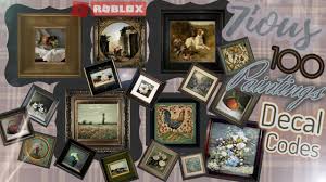 Id codes for roblox bloxburg video download. Decals Codes Paintings Decals Ids Bloxburg Roblox Youtube