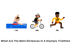 main distances in an olympic triathlon