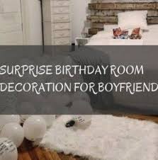 surprise birthday room decoration for