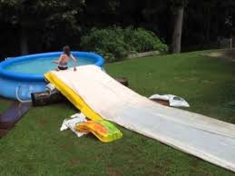 All you need to make this fun waterslide is a roll of visqueen from your local hardware store, tarps, a 2x4 and ground. Pin On 4 My Boys