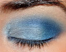 holiday makeup winter wonderland in blues