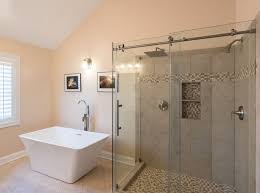 clean overlapping sliding shower doors
