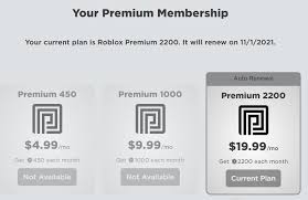 roblox premium plan