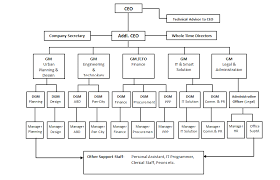 Organizational Structure Of Fscl Smart City Faridabad