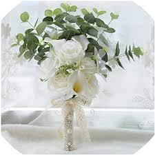 Long stem cala wedding bouquets. Calla Lily Wedding Bouquet Real Touch Mini White Calla Lily Bridal Bouquet Long Stem Bridesmaids Bouquet Bouquets Weddings Valresa Com