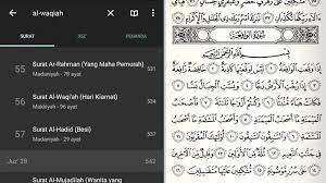 Surat al waqiah mempunyai 96 ayat yang memiliki banyak makna atau arti. Bacaan Surat Al Waqiah Bahasa Arab Latin Arti Keutamaannya Dijauhkan Allah Swt Dari Kemiskinan Sriwijaya Post