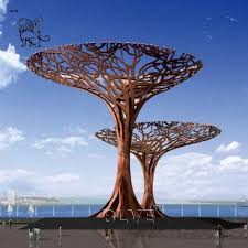 Corten Steel Big Tree Garden Sculpture