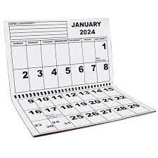 Print Paper Wall Calendar 2024